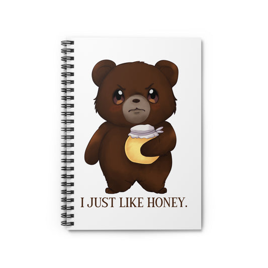 Grumpy Bear "I Just Like Honey" Spiral Notebook